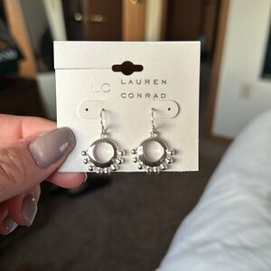 NWT Lauren Conrad Silver Earrings